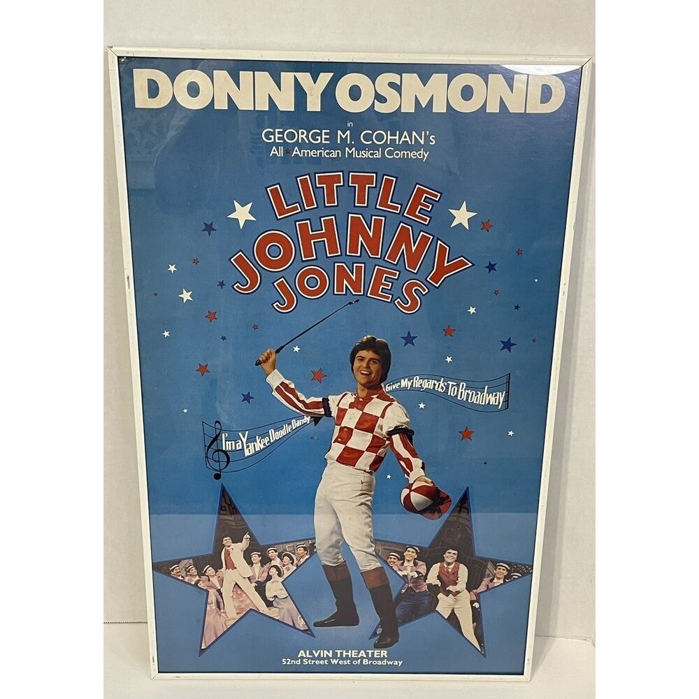 Donny Osmond Little Johnny Jones Broadway Musical‎ Poster Framed Alvin Theater